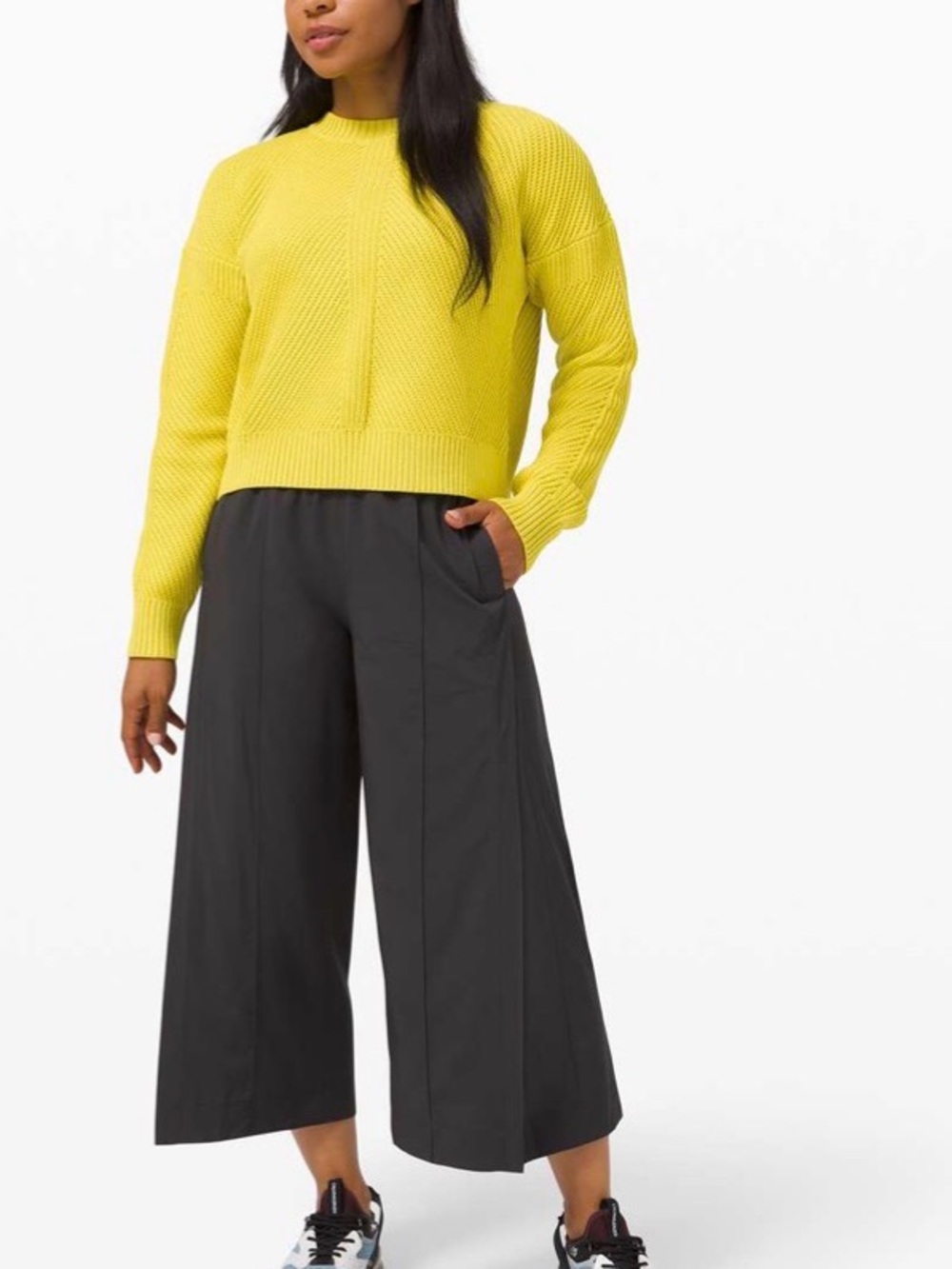 lululemon athletica Bright Lemon Crewneck Sweater